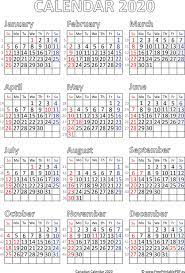 Calendars are otherwise blank and designed for easy printing. Calendar 2020 Canada Printable Pdf Free Printable Pdf