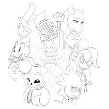 Free Printable Undertale Coloring Pages Pdf Coloringfolder Com Coloring Pages Undertale Coloring Pages For Kids