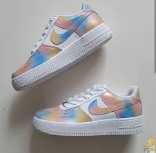 Custom Cotton Candy Air Force 1 Behind The Scenes Custom Sneakers Nike Air Force Sneaker