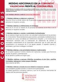 May 26, 2021 · relajar ciertas medidas covid cuando llegue el momento puede resultarle complejo a determinado tipo de personas. La Generalitat Valenciana Aprueba Nuevas Medidas Para Frenar El Coronavirus Ayuntamiento De Loriguilla