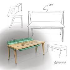Desk Design Industrial Design Furniture Furniture Design Sketches Workstations Design