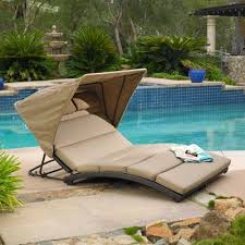 Costco Oceanview Double Chaise Lounge With Canopy By Mission Hills Double Chaise Lounge Patio Lounge Chairs Chaise Lounger