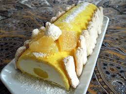 Buche Blanche Ananas Noix De Coco Dessert Noix De Coco Alimentation