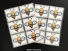 Aside from the printables, for our b is for bee letter b craft you will also need . Bumble Bee Alphabet Match