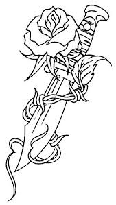 If you want to do coloring, there are interesting dagger coloring page for you. Pin On Cool Tatoos