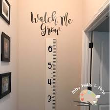 Watch Me Grow Vinyl Decal Sticker For Growth Chart Ruler Add On Decal To Childrens Growth Chart Pediatricians Office Doctors Office Decal