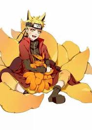 Chibi Naruto And Kurama 3 So Adorable Naruto Uzumaki Naruto Cute Anime Chibi