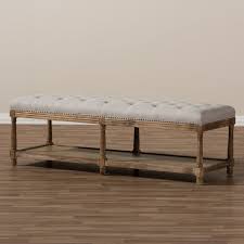 One Allium Way Bem French Country Upholstered Storage Bench Reviews Wayfair