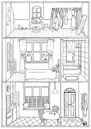 See more ideas about coloring pages, coloring books, colouring pages. House Interior Colouring Page No 22 Line Drawing Download Etsy Colouring Pages House Colouring Pages House Drawing For Kids