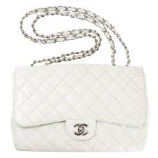 Black And White Handbags Uk Sale Chanel White Leather Handbag Timeless Vestiaire Collective Leatherhandbagsuk Chanel White Handbags Leather Handbags Uk Chanel Bag