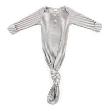 Newborn Baby Clothes Buttons Front Long Sleeves Mitten Cuff Striped Sustainable Ethic Ribbed Cotton Knotted Baby Gown Buy Knotted Baby Gown Newborn Baby Clothes Girls Boutique Clothing Product On Alibaba Com