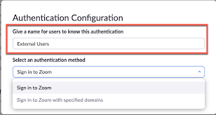 Authentication Profiles For Meetings And Webinars Zoom Help Center