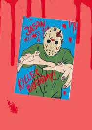 Jason Voorhees Horror Birthday Card Horror Birthday Cards Movie Birthday