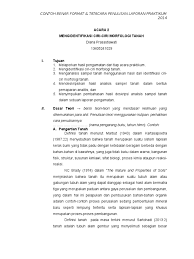 Laporan praktikum perkembangbiakan tumbuhan struktur bunga a. Contoh Laporan Praktikum Format Benar