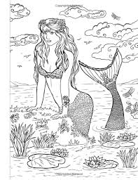 For kindergarten mermaid coloring pages for adults online. Get This Realistic Mermaid Coloring Pages For Adult L4nd9