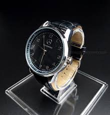 Mercedes Benz Mens Watch Stainless Steel Black Leather Strap Black Face Boxed Mens Watches Stainless Steel Watches For Men Black Leather Strap