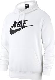 nike sportswear club fleece hoodie white