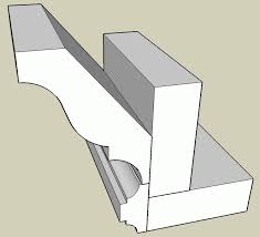 The riser molding is outlined in red. Crown Moulding Attachment Details