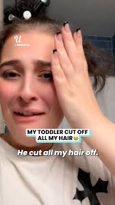 He cut and superglued all of my hair 😭