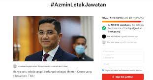 Gaji tinggi banyk duit, tiba2 makan maggi kosong. Nearly 140 000 Signed Online Petition Calling For Azmin Ali To Resign Coconuts Kl