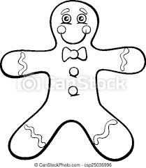 We have two adorable gingerbread coloring pages now (and we'll be adding more). Gingerbread Man Coloring Page Black And White Cartoon Illustration Of Gingerbread Man Cookie Clip Art For Coloring Book Canstock