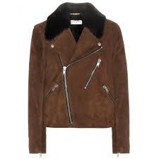 Saint Laurent Brown Suede Biker Jacket Suede Biker Jacket Suede Biker Biker Jacket