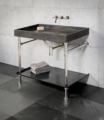 ventus bath console with metal tray
