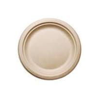 Customized Biodegradable Packaging Disposable Sugarcane Bagasse Pizza  Plates for Food