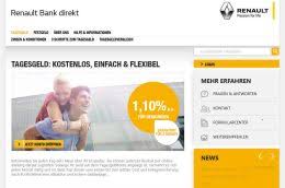Nach geschätzten daten, die wir den zugang zu potenziellen gewinne von dieser seite haben über 145 euro pro monat. Renault Bank Direkt Tagesgeldkonto