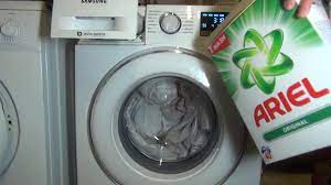 How do laundry pods work? Samsung Ecobubble Wf80f5u4w Washing Machine Load Program And Start Pt 1 16 Youtube