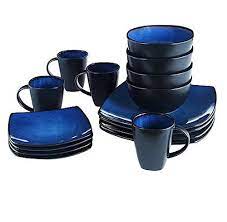 Over 80% new & buy it now; Usa Warehouse Blue Square Dinnerware Set Dining Plates Dishes Bowls 32 Mugs 8 Piece Blac Place Pt Hf983 1754353169 Buy Online In Bahamas At Bahamas Desertcart Com Productid 36001537