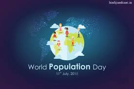 Posters On World Population Day With Slogans Drawing