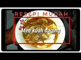 5 resep mie kuah terpopuler, enak dimasak dengan sarden dan baby crab. Mee Kuah Youtube