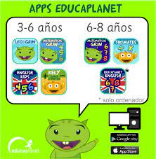 Aplicaciones Educativas Para Infantil De Educaplanet De 3 A 8 An Actividades De Aprendizaje Preescolares Planificador Del Profesor Juegos Educativos Para Ninos