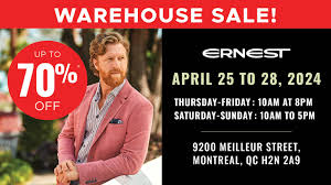 Ernest Mega Warehouse Sale Up to -70%