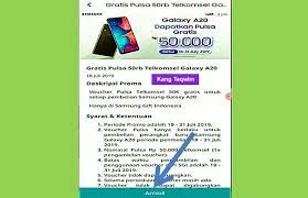 Jadi ibaratnya kita meminjam pulsa terlebih dahulu tapi di telkomsel yang dipinjamkan atau diberikan berupa paket (bukan pulsa regular) dimana paket darurat tersebut ada. Cara Mendapatkan Kupon Pulsa Gratis Di Samsung Gift 50rb Mudah