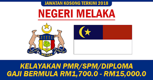Puluhan ribu jawatan kosong melaka sektor swasta untuk diisi dengan segera. Jawatan Kosong Negeri Melaka 2018 Gaji Rm1 700 0 Rm15 000 0