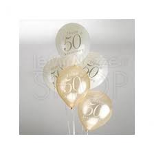 Gli 50 anni di matrimonio sono stati celebrati per centinaia di anni. Palloncini Per Anniversario 50 Anni Di Matrimonio Avorio E Oro 8 Pezzi