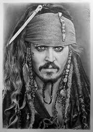 Pencil Drawing Johnny Depp Karakalem Artdrawings Jack Sparrow Drawing Pencil Drawings Johnny Depp