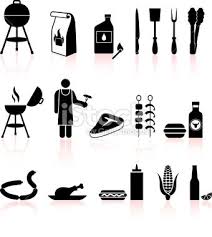 Black And White Palette For Vector Art Summer Barbecue Black And White Royalty Free Vector Icon Set Stock Vector Art 9047546 Icon Set Vector Vector Free Free Vector Art