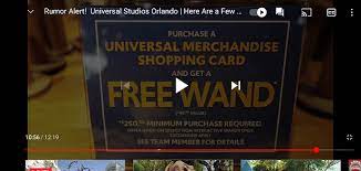 Delivered within minutes or choose a future email delivery date. Free Wand With Gift Card Purchase Universal Orlando Resort Touringplans Discussion Forums