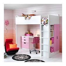 Stuva Loft Bed Combo W 3 Drawers 2 Doors White Pink 207x99x193 Cm Ikea For The Pheebster Stuva Loft Bed Ikea Bed Ikea Kids Bedroom