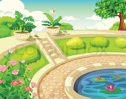 If you're on a budget, try to limit the number of components and. Landscape Park Garden View With Water Stock Vector Colourbox