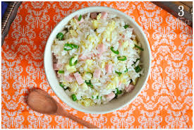 Modo de preparo do arroz colorido: Tres Em Casa Receita De Arroz Primavera Arroz Chines