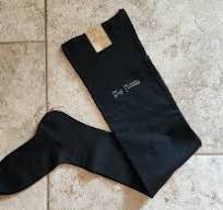 HTF NOS 1900s Edwardian Garter Stockings Antique Black Silk ...