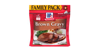 You will need 1 pkg, 1 cup of water. Mccormick Family Pack Brown Gravy Mix Mccormick
