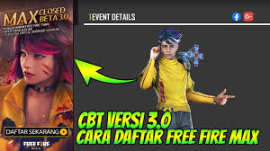 Free fire max adalah versi asli dari gim lanjutan yang dikembangkan oleh garena. Cara Daftar Closed Beta Free Fire Max Versi 3 0 Retuwit