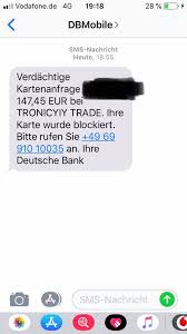 Use verimi to log in to deutsche bank onlinebanking. Vermogensberaterin Juliane Borrasch Omg Ich Liebe Die Deutsche Bank Da Bin Ich Doch Soeben Auf Einen Dieb Reingefallen Wollte Einen Mantel Im Internet Bestellen Mit Kreditkarte Daraufhin Kam Sofort Diese Sms