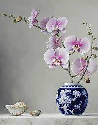 Orchid Painting Art Of Paint By Numbers