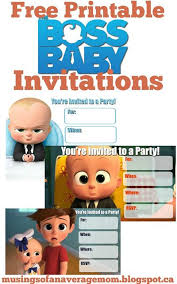 Birthday Card For Boss Printable Free Boss Baby Party Printables Baby Birthday Invitations Boss Baby Baby Birthday Party Boy